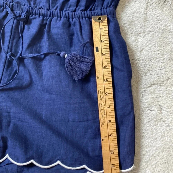 Vineyard vines navy strapless romper 100% cotton size XS - Picture 11 of 12